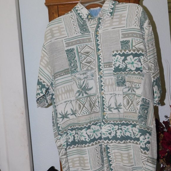 4 Shirts TOMMY BAHAMA Bugle Boy PURITAN M 16 1/2  Hawaiian - Picture 2 of 8